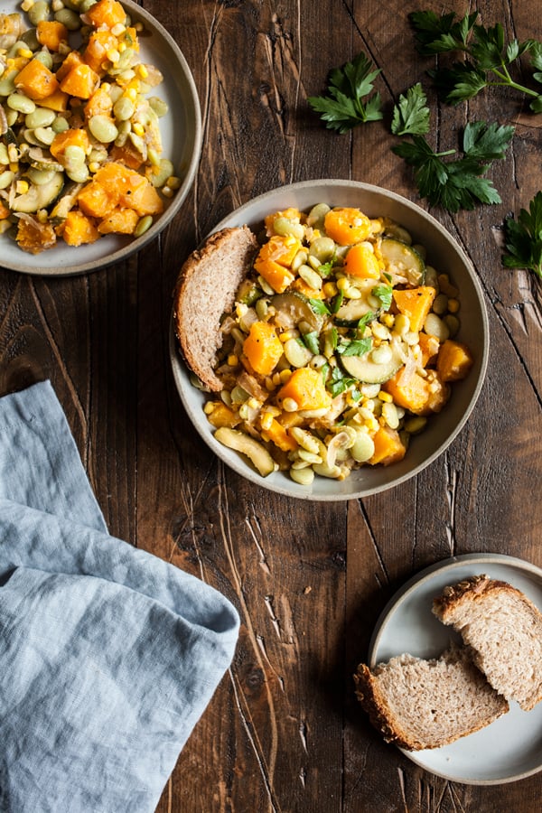 Autumn Lima Bean and Butternut Squash Succotash The Full Helping