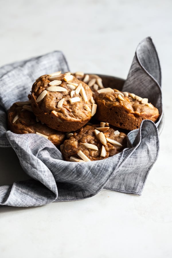 Chai Spiced Carrot Almond Muffins