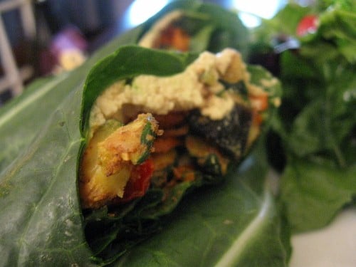 raw indian-spiced wrap