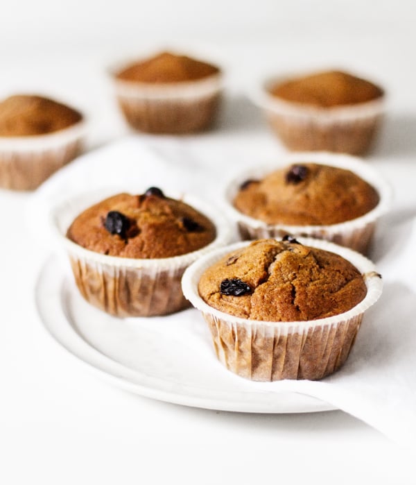 Vegan Carrot Raisin Bran Muffins | The Full Helping