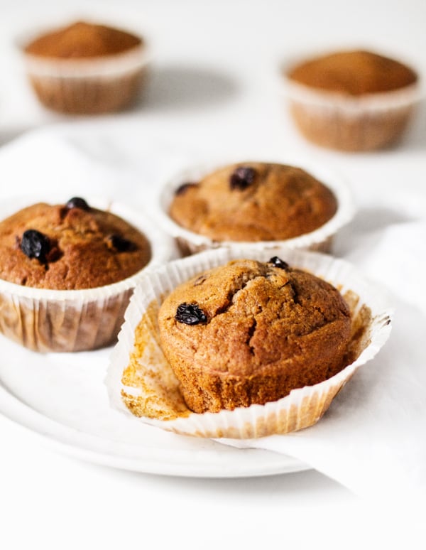 Vegan Carrot Raisin Bran Muffins | The Full Helping