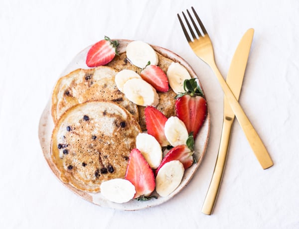 Vegan Carob Chip Pancakes | The Full Helping