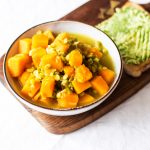Curried Butternut Squash and Split Pea Soup | The Full Helping