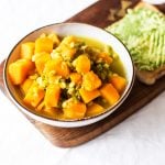 Curried Butternut Squash and Split Pea Soup | The Full Helping