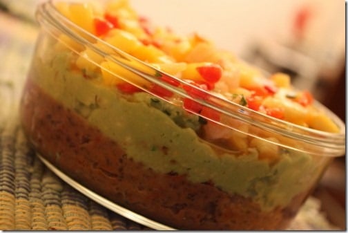 vegan three layer dip