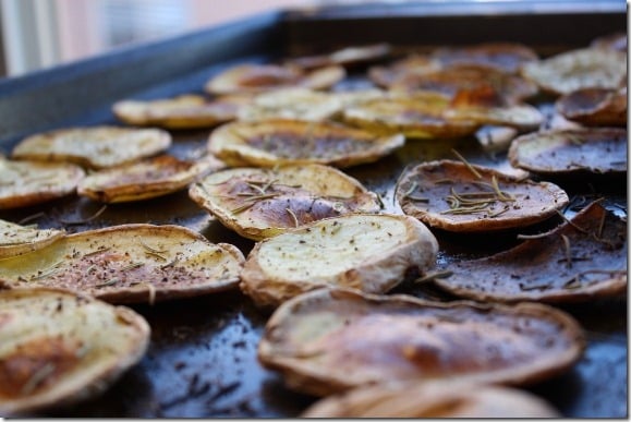 Yukon Gold Potato Chips with Rosemary and Sea Salt