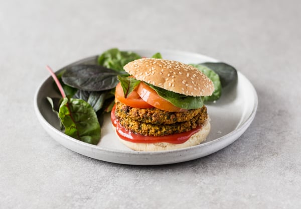 Ridiculously Healthy Millet, Kale, and Yam Burgers | The Full Helping