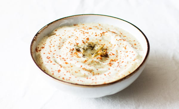 Roasted Cauliflower Parsnip Soup | The Full Helping