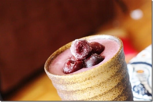 Cinnamon Cherry Blast smoothie