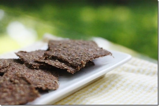 Gingery Carrot and Sunflower Seed Crackers