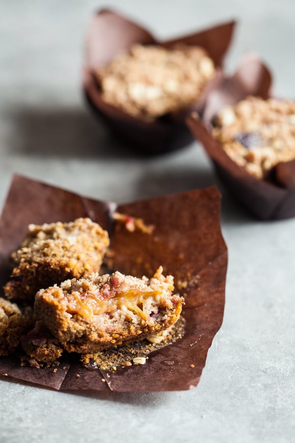 Whole Grain Vegan Plum Muffins | The Full Helping