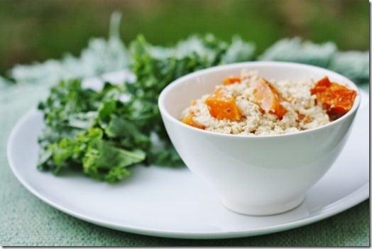 Creamy Coconut Parsnip Rice with Caramelized Butternut Squash