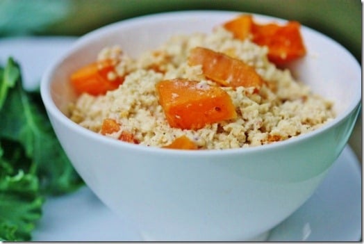 Creamy Coconut Parsnip Rice with Caramelized Butternut Squash