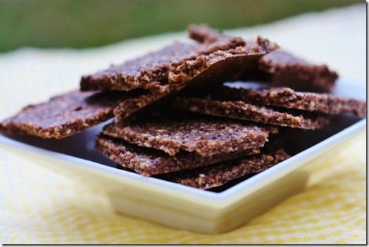 raw vegan cocoa crackers