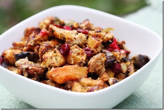 Millet, Butternut Squash, Brussels Sprout & Cranberry Stuffing | The Full Helping