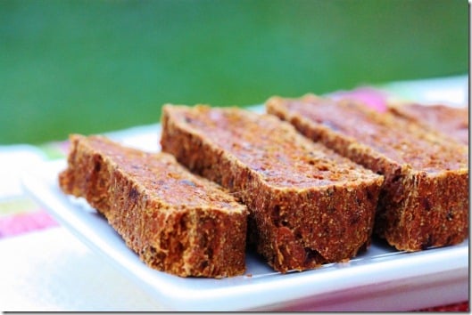 Raw Carrot Oat Bread