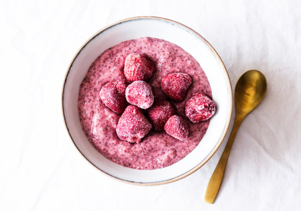 Strawberry ginger chia pudding | The Full Helping