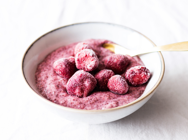Strawberry ginger chia pudding | The Full Helping
