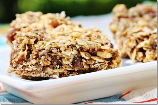 Speedy, No Bake Omega-3 Vegan Snack Bars