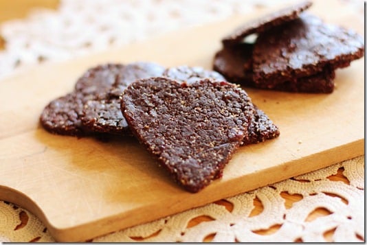 raw dark chocolate cherry cookies