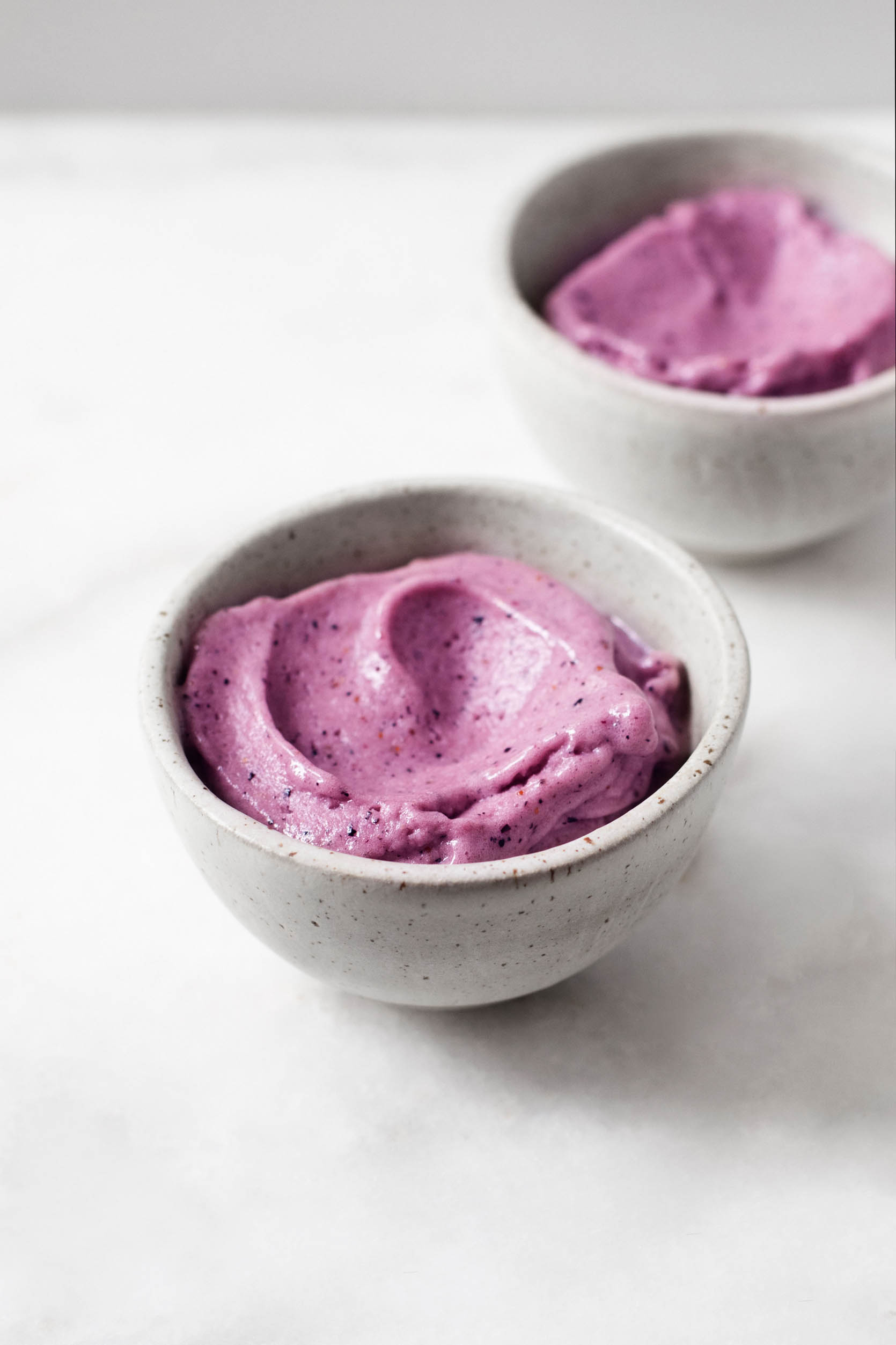 Raw, Vegan Blueberry Ginger Ice Cream | The Full Helping