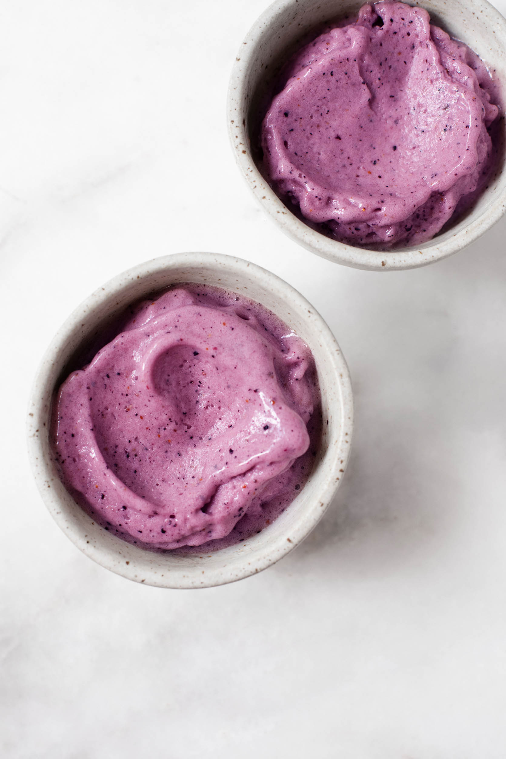 Raw, Vegan Blueberry Ginger Ice Cream | The Full Helping