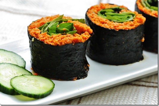 raw carrot rice