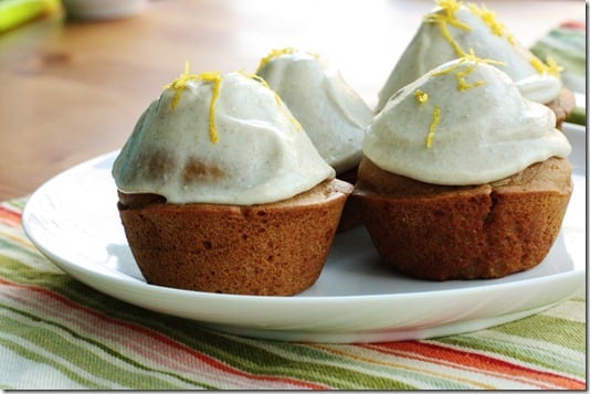 vanilla lemon ginger cupcakes gluten free vegan