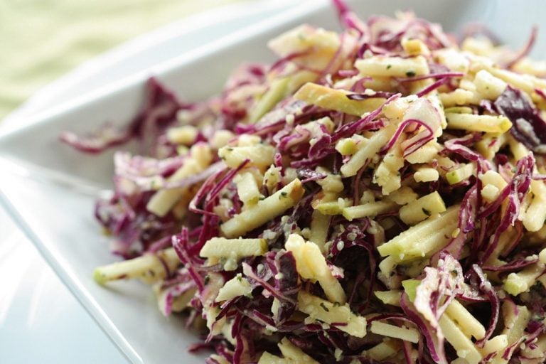 cabbage apple sesame slaw