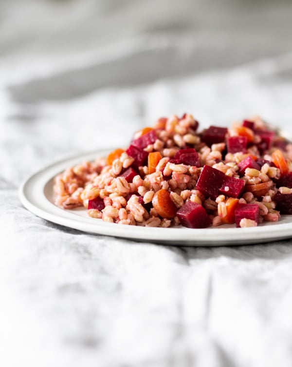 Farro Salad with Beets and Carrots | The Full Helping