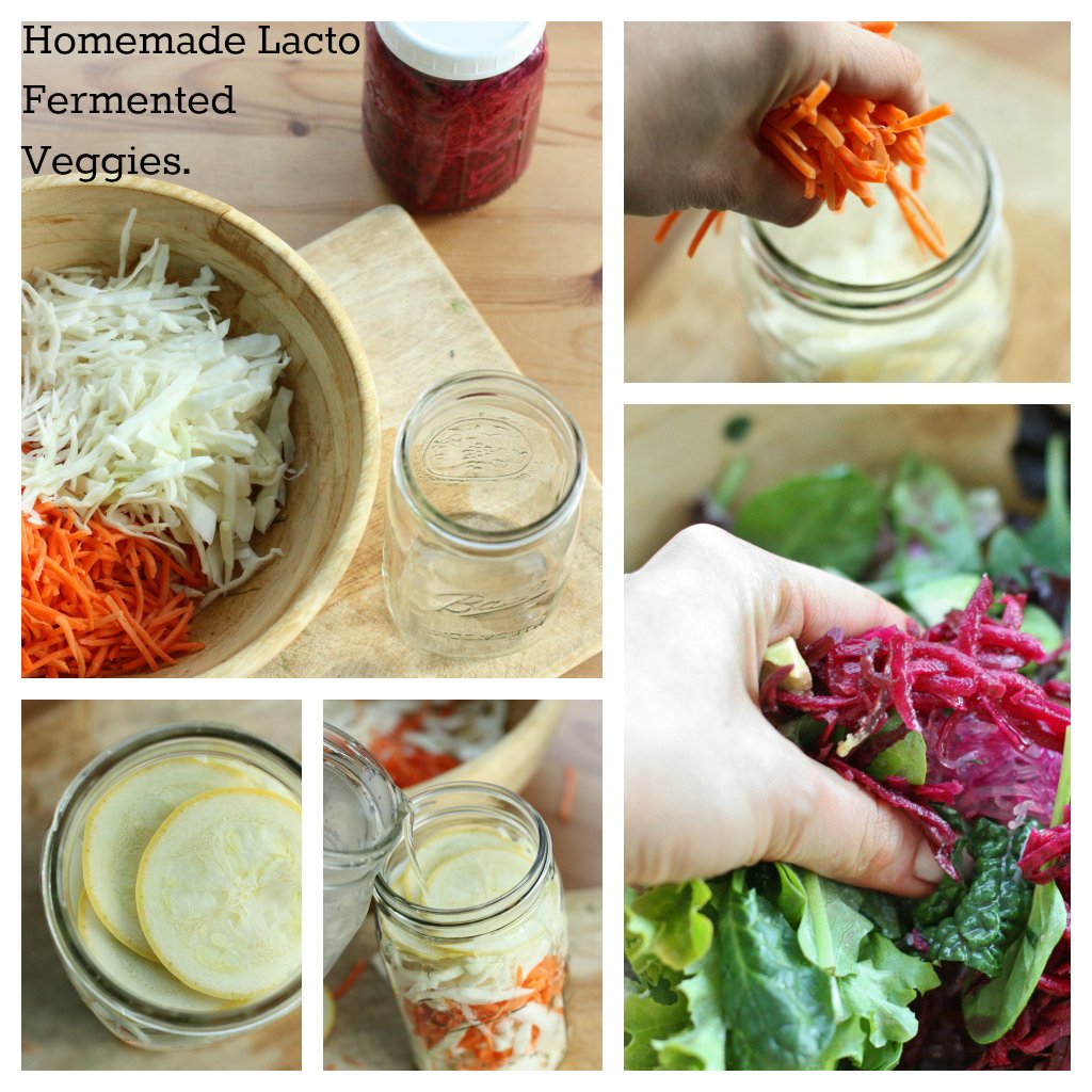 homemade lacto fermented vegetables