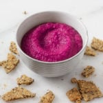 Creamy Roasted Beet Hummus | The Full Helping