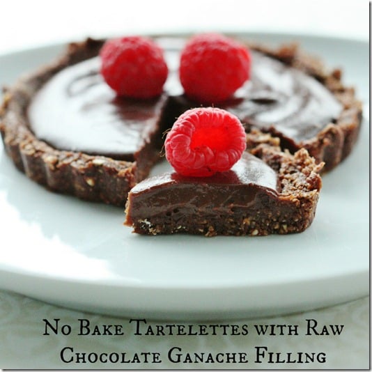 raw vegan chocolate tartelets