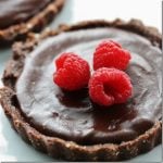 raw vegan chocolate tartlets