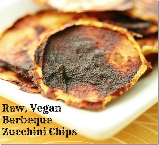 raw vegan bbq zucchini chips