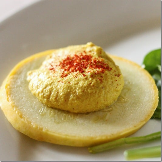 Raw vegan deviled eggs