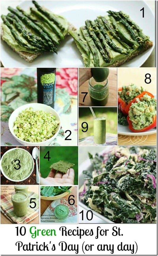 10 green recipes st. patricks