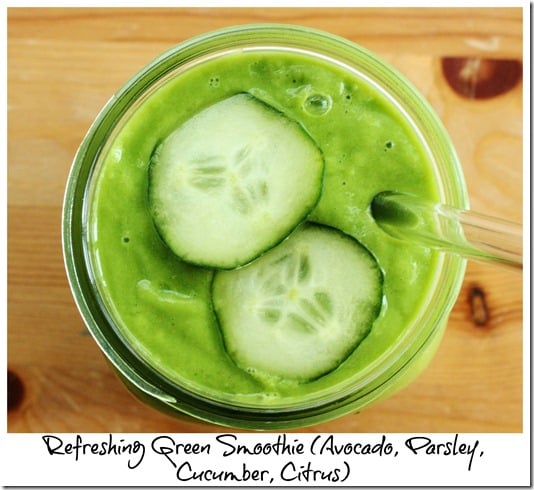 refreshing herb green smoothie