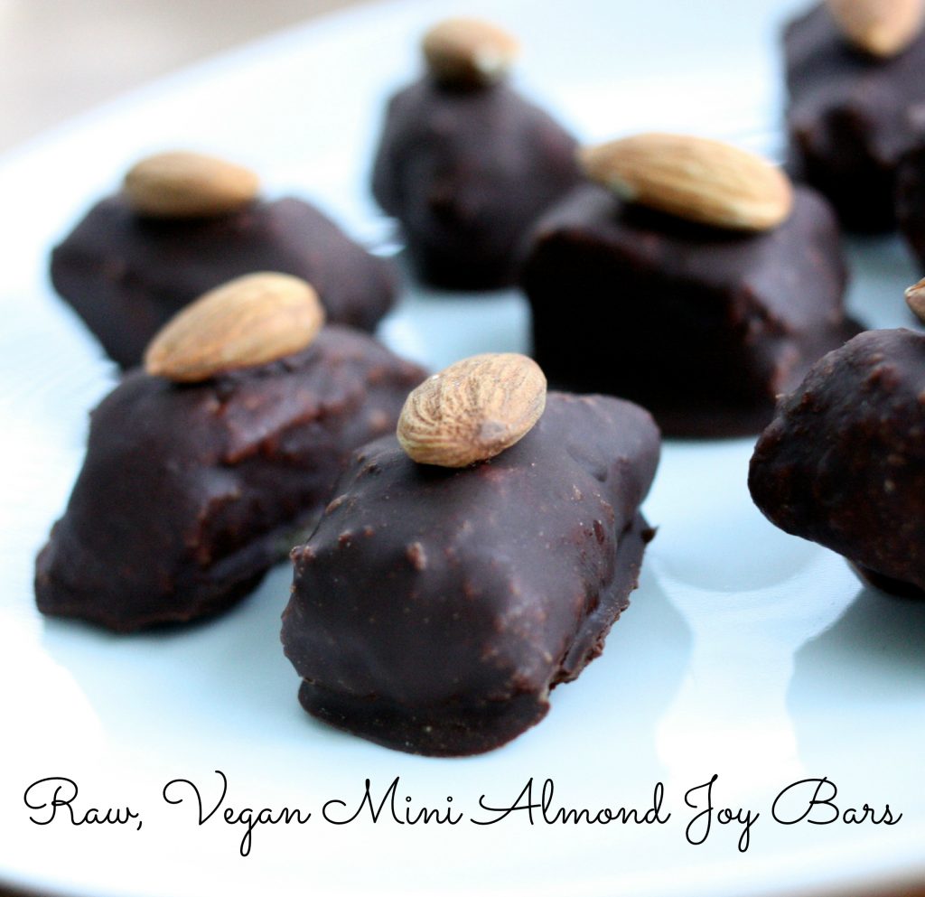 raw vegan almond joy bars