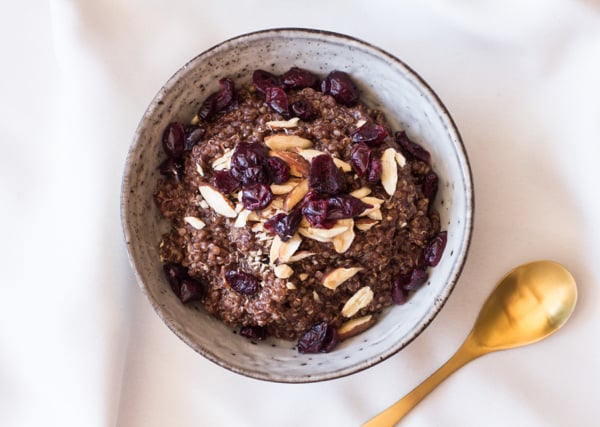 simple amaranth and quinoa porridge