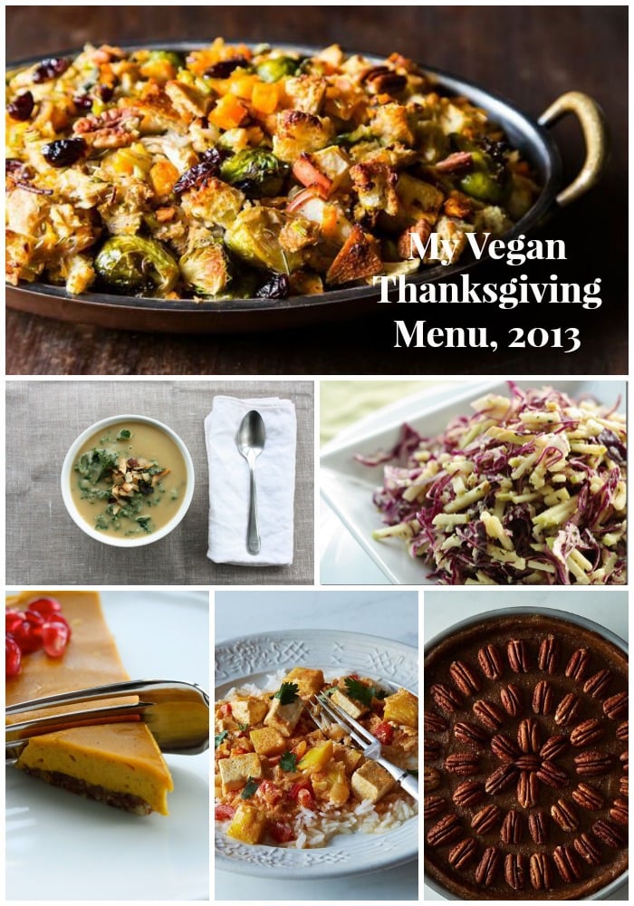 my vegan thanksgiving menu, 2013