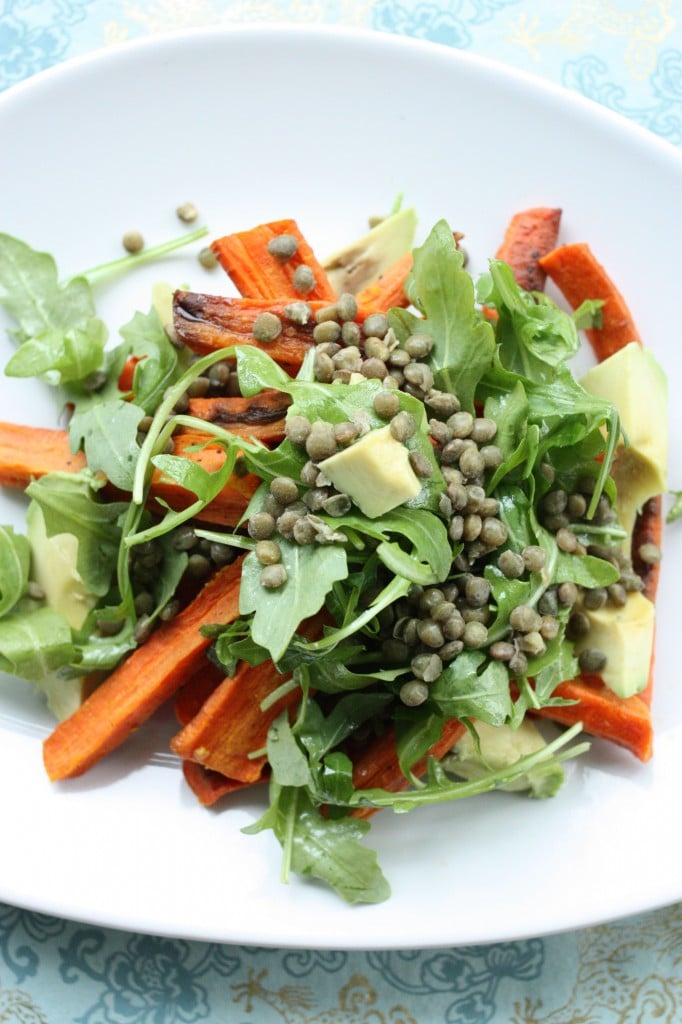 Roasted Carrot and Avocado Salad | The Full Helping