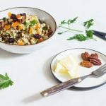 Quinoa Salad with Dried Cranberries, Apricots, Lentils, and Pecans | The Full Helping