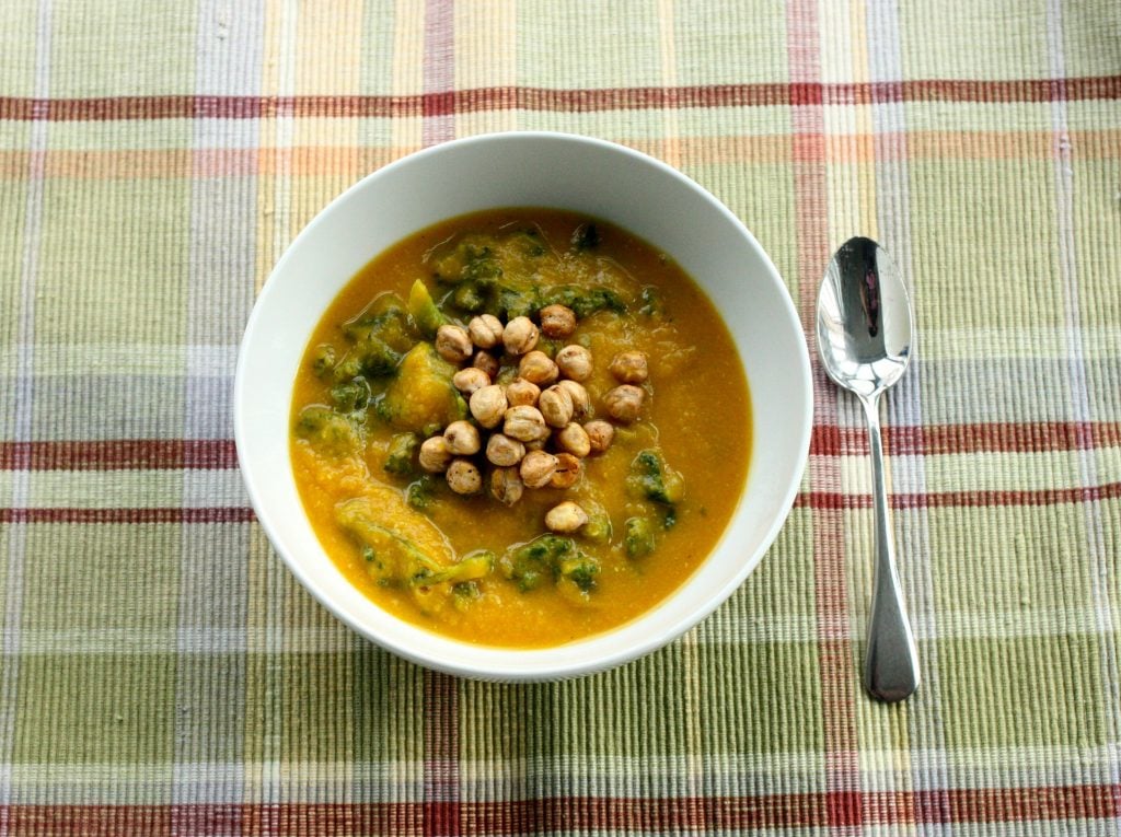 curried red lentil butternut squash soup top