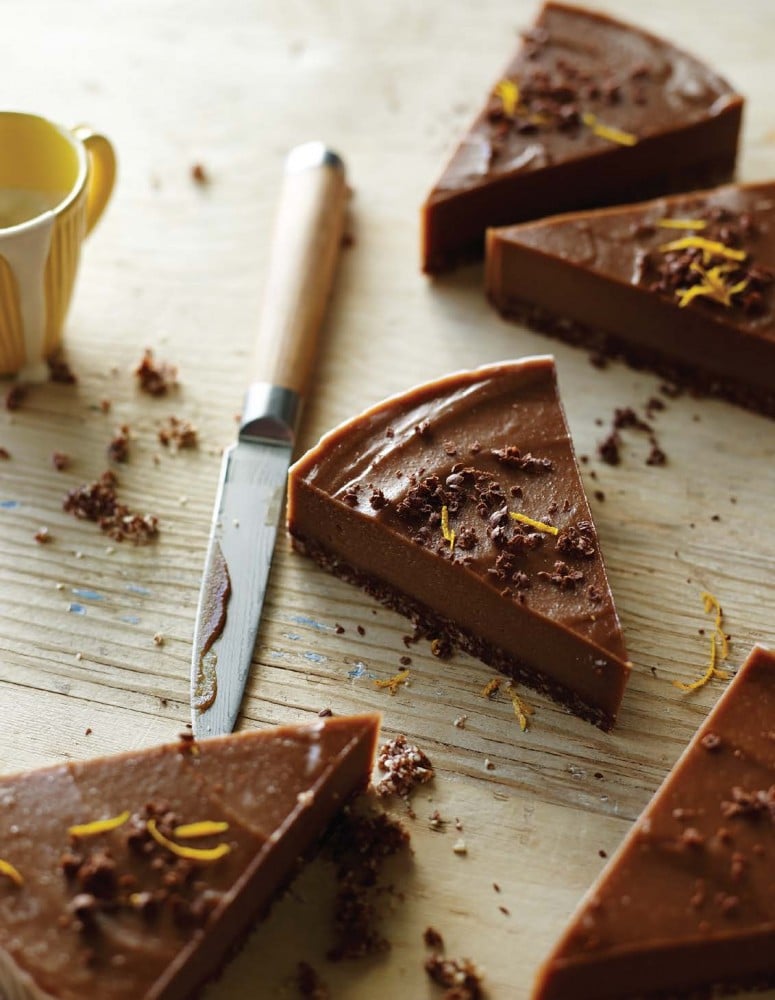 raw chocolate-orange torte