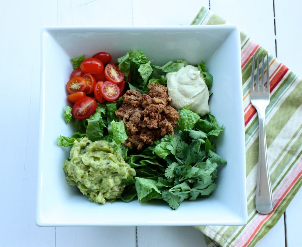 raw vegan taco salad 1