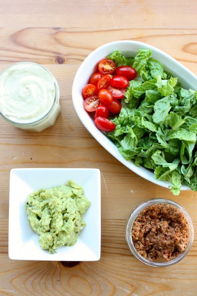 raw vegan taco salad ingredients