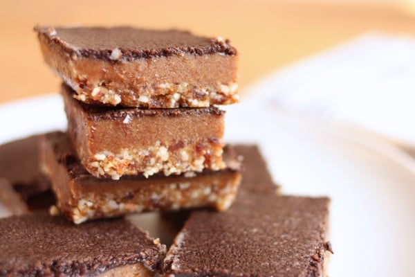 raw vegan caramel mocha bars from Emily Von Euw // choosing raw