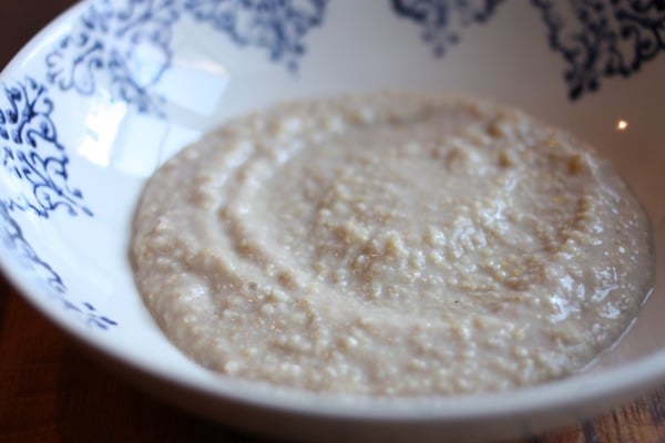 Creamy millet, coconut, and ginger porridge // Choosing Raw