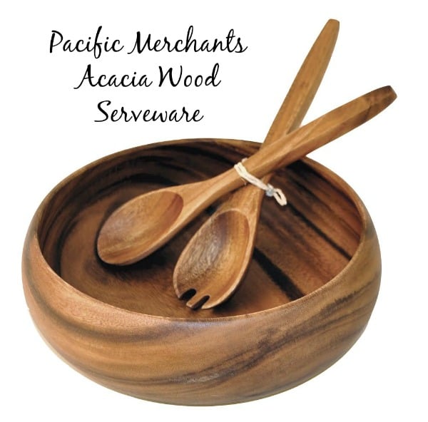 Salad / Serving Bowl, Acacia Wood, 12 x 5, Calabash Collection